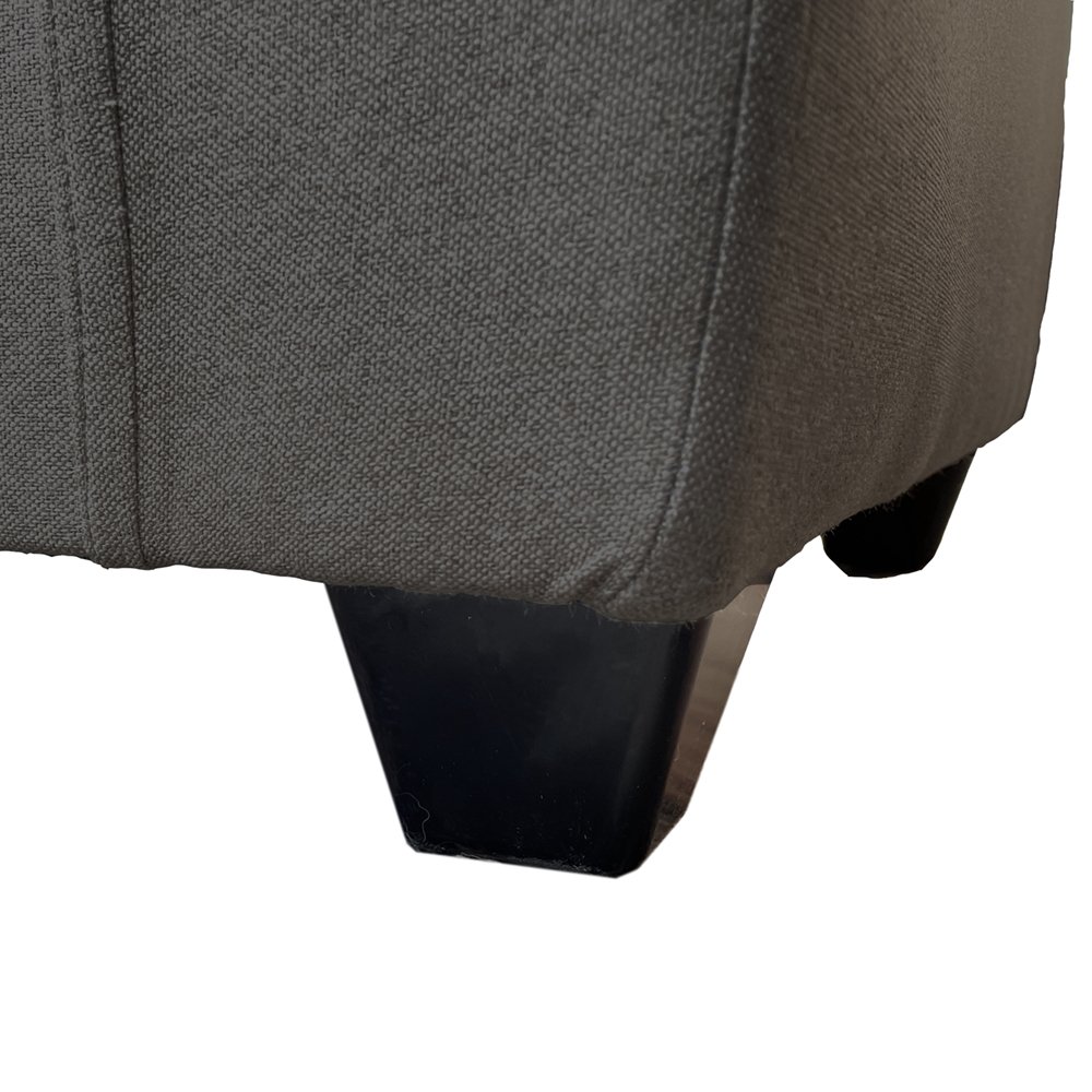 JUEGO LIVING MATEO 3-1-1 CUERPOS CHENILLE GRAFITO PATA PLASTICA - 9