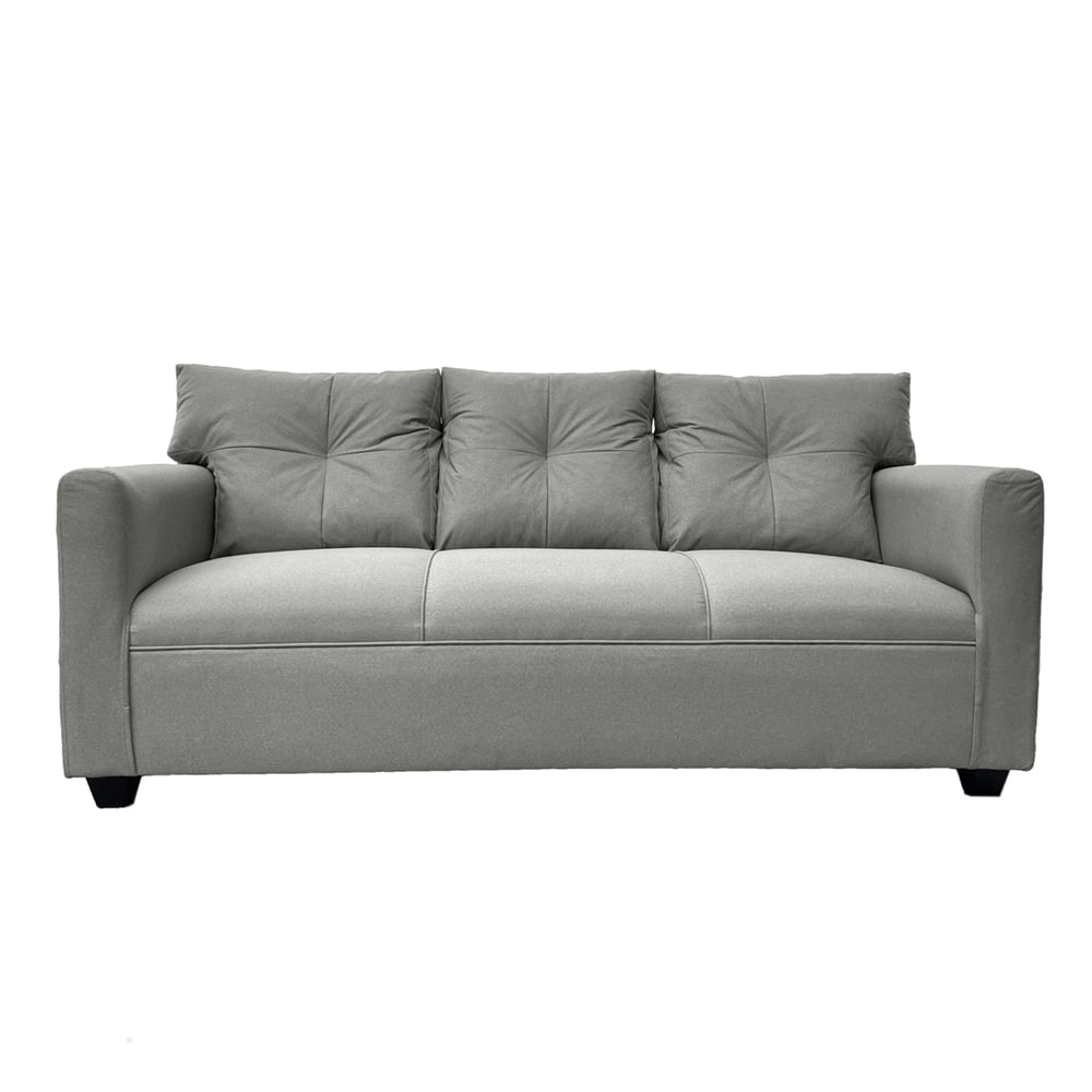 JUEGO LIVING MATEO 3-1-1 CUERPOS CHENILLE GRIS PATA PLASTICA - 3