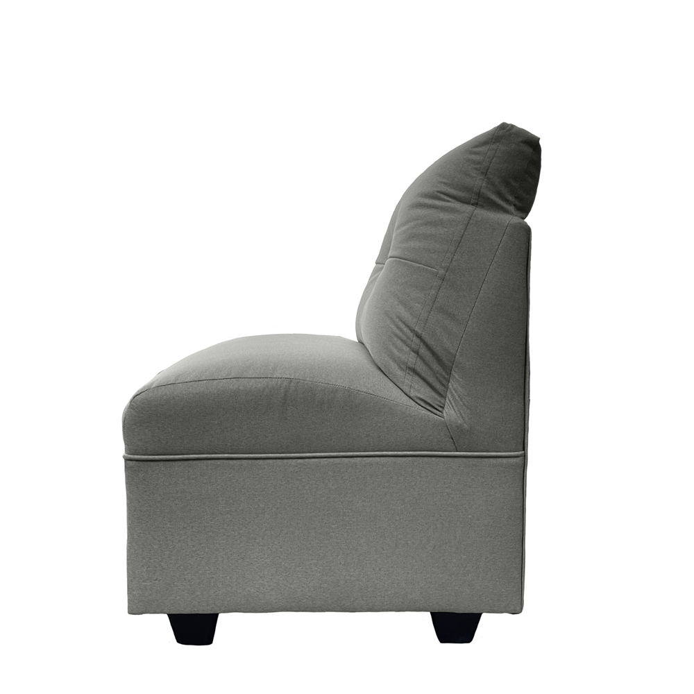 JUEGO LIVING MATEO 3-1-1 CUERPOS CHENILLE GRIS PATA PLASTICA - 7