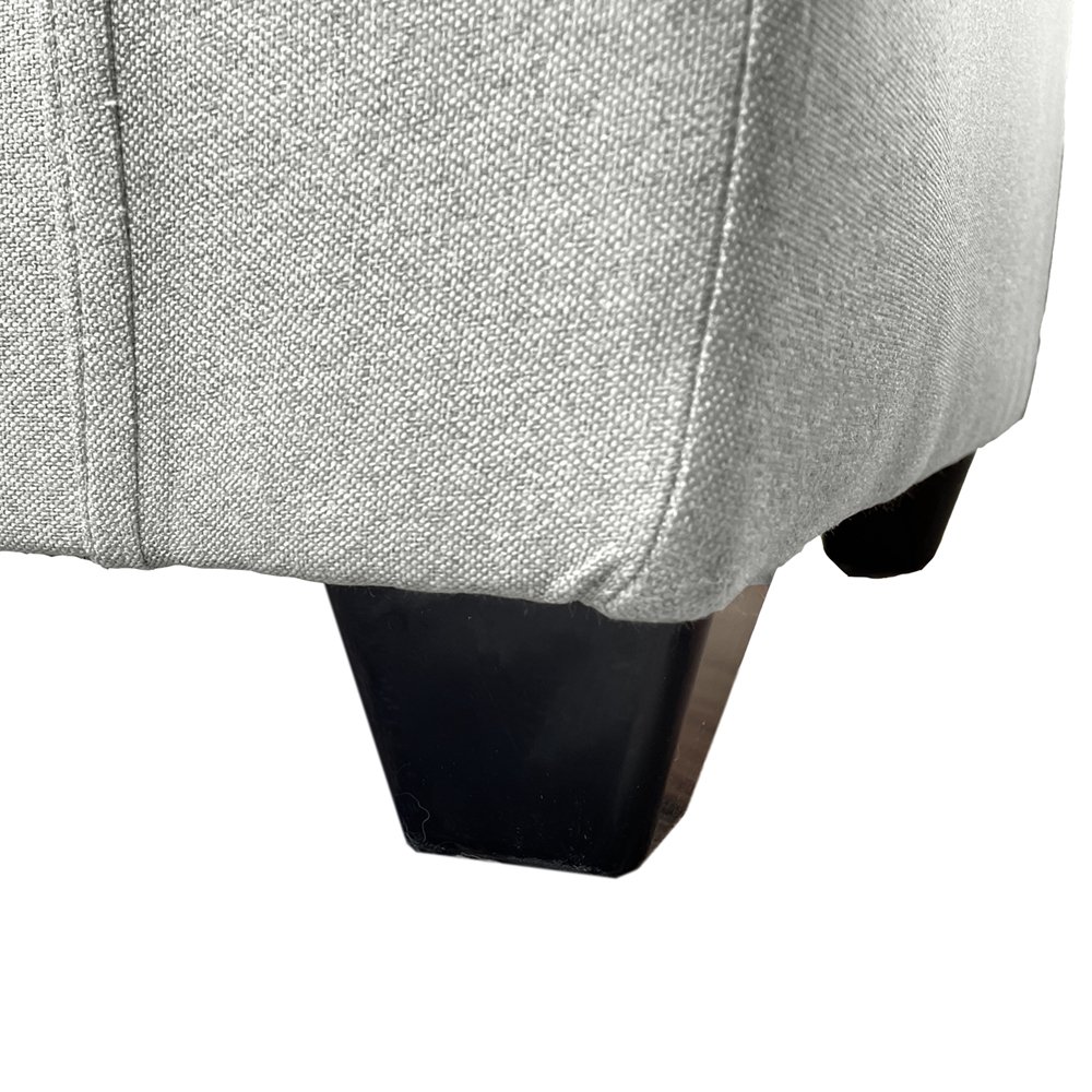 JUEGO LIVING MATEO 3-1-1 CUERPOS CHENILLE GRIS PATA PLASTICA - 9