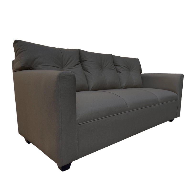 SOFA MATEO 3 CUERPOS CHENILLE GRAFITO PATA PLASTICA - 3