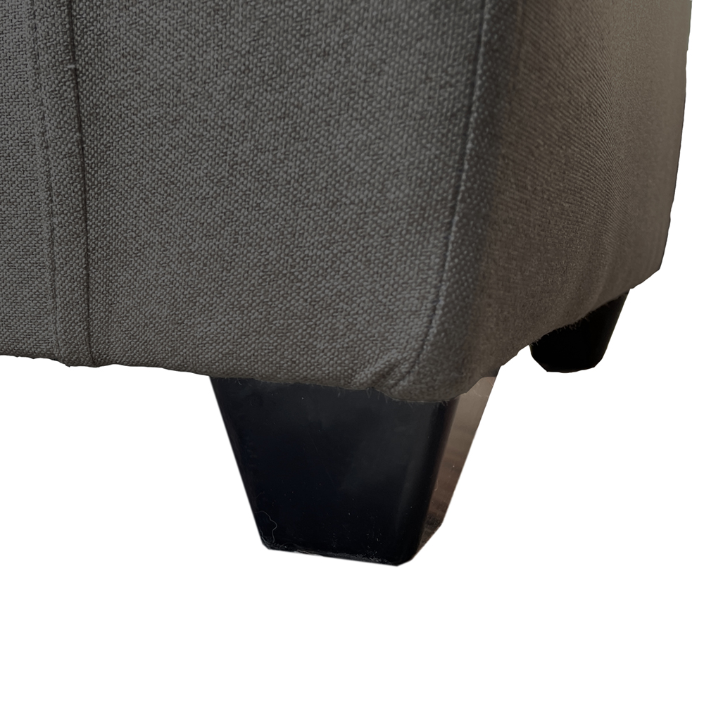 SOFA MATEO 3 CUERPOS CHENILLE GRAFITO PATA PLASTICA - 4