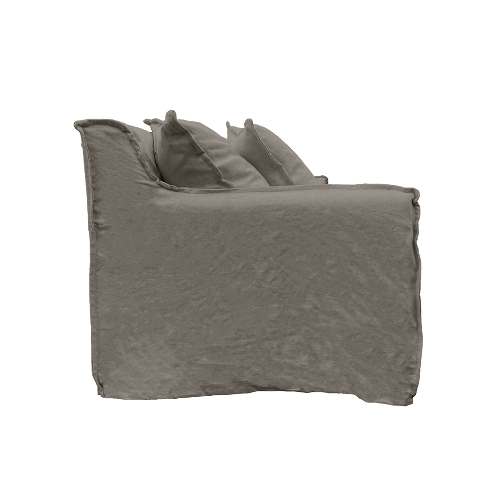 SOFA PALENA 3 CUERPOS CHENILLE GRIS PIEDRA - 4