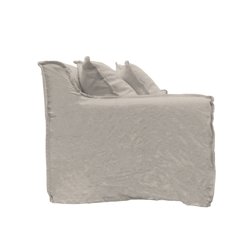 SOFA PALENA 3 CUERPOS CHENILLE HUESO - 4