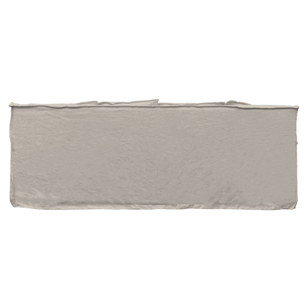 SOFA PALENA 3 CUERPOS CHENILLE HUESO - 5