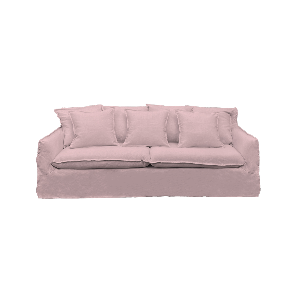 SOFA PALENA 3 CUERPOS CHENILLE PALO ROSA - 1