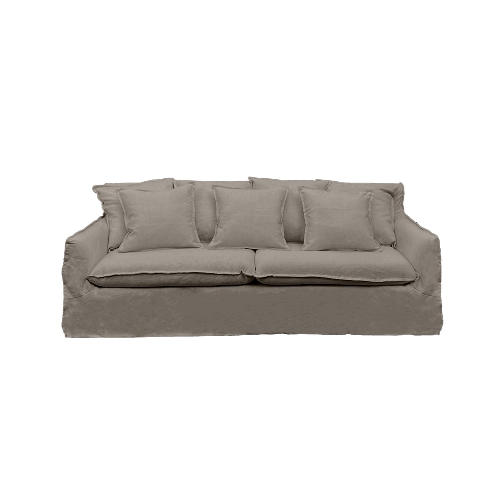SOFA PALENA 3 CUERPOS LINO GRIS PIEDRA - 1