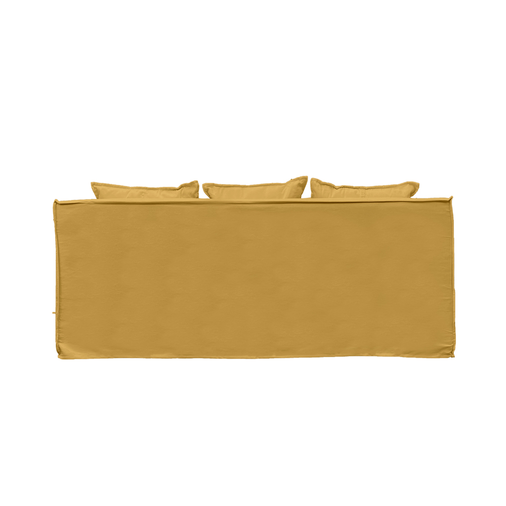 SOFA PUANGUE 3 CUERPOS LINO AZAFRAN - 5