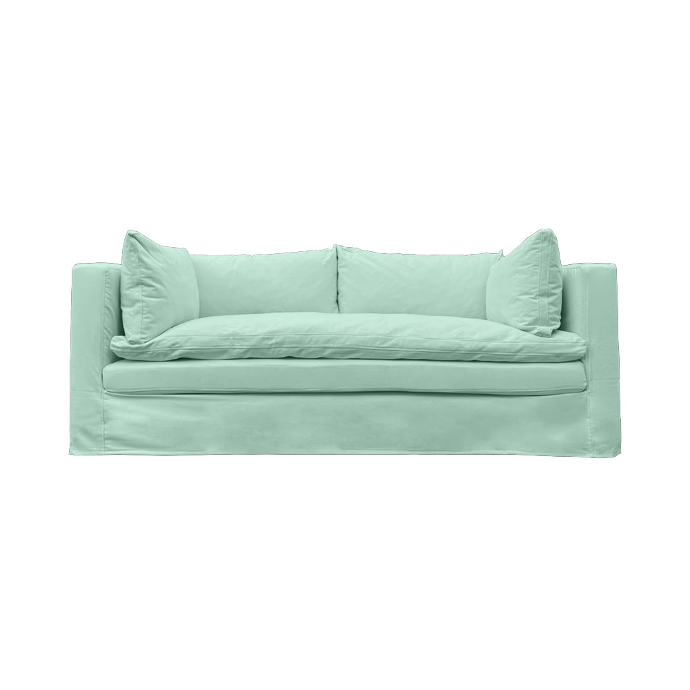 SOFA PUELO 3 CUERPOS CHENILLE AGUA - 1