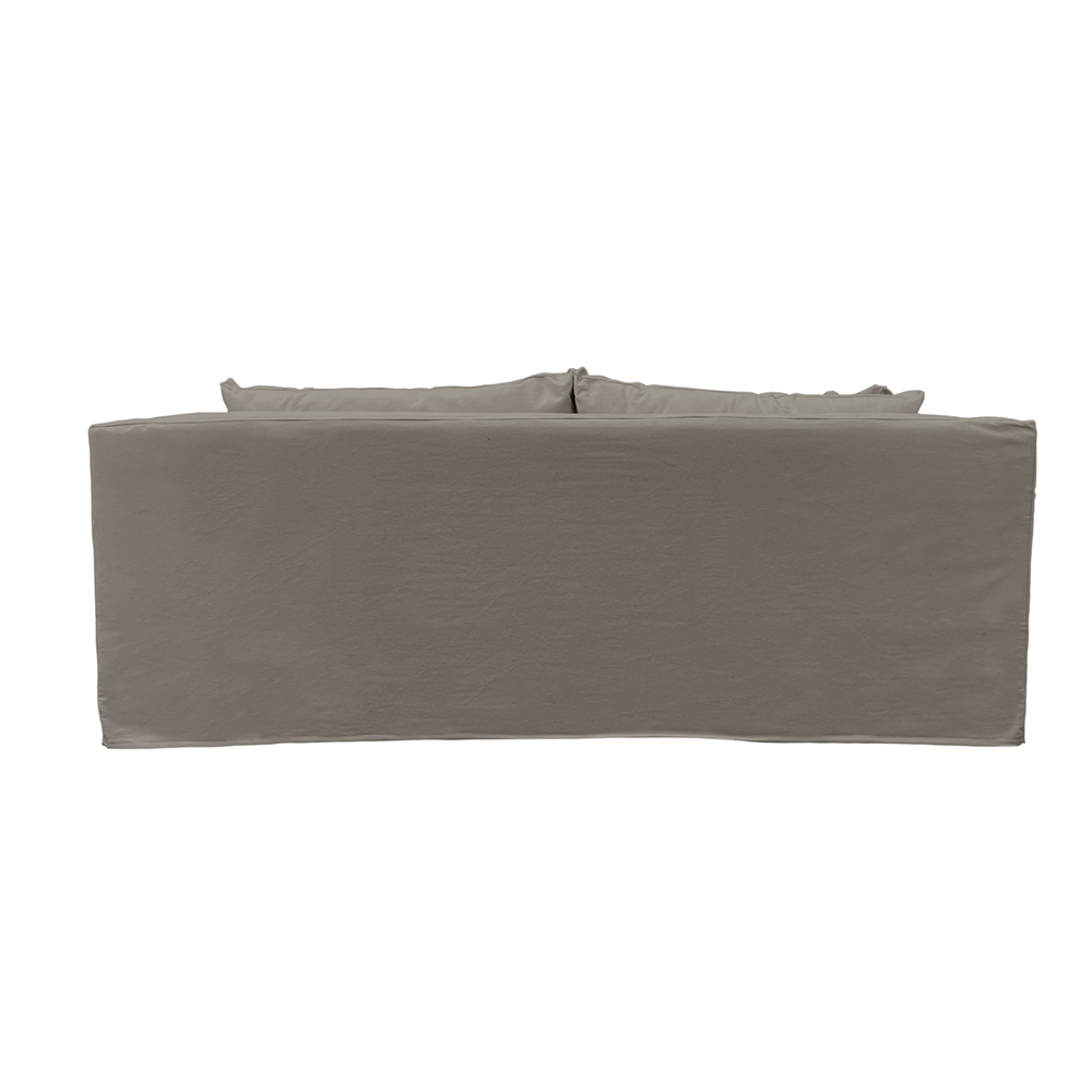 SOFA PUELO 3 CUERPOS CHENILLE GRIS PIEDRA - 4