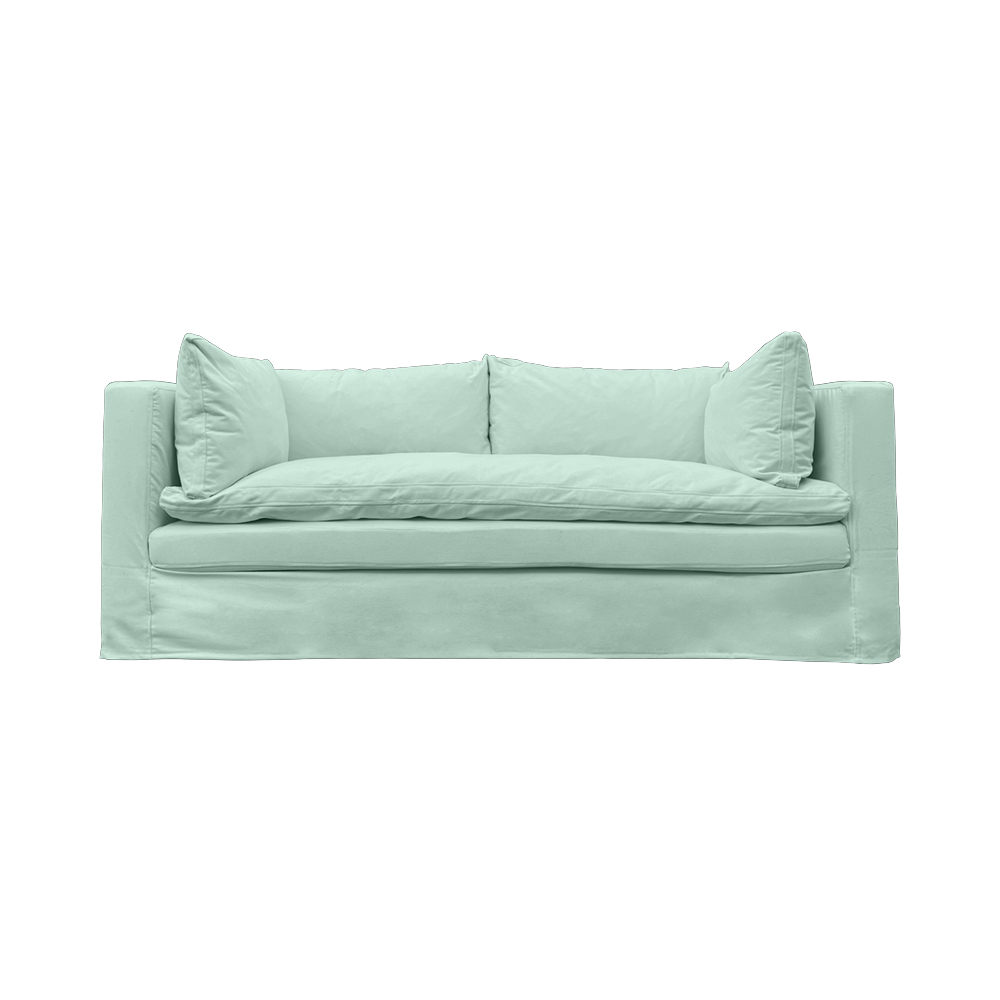 SOFA PUELO 3 CUERPOS LINO AGUA - 1