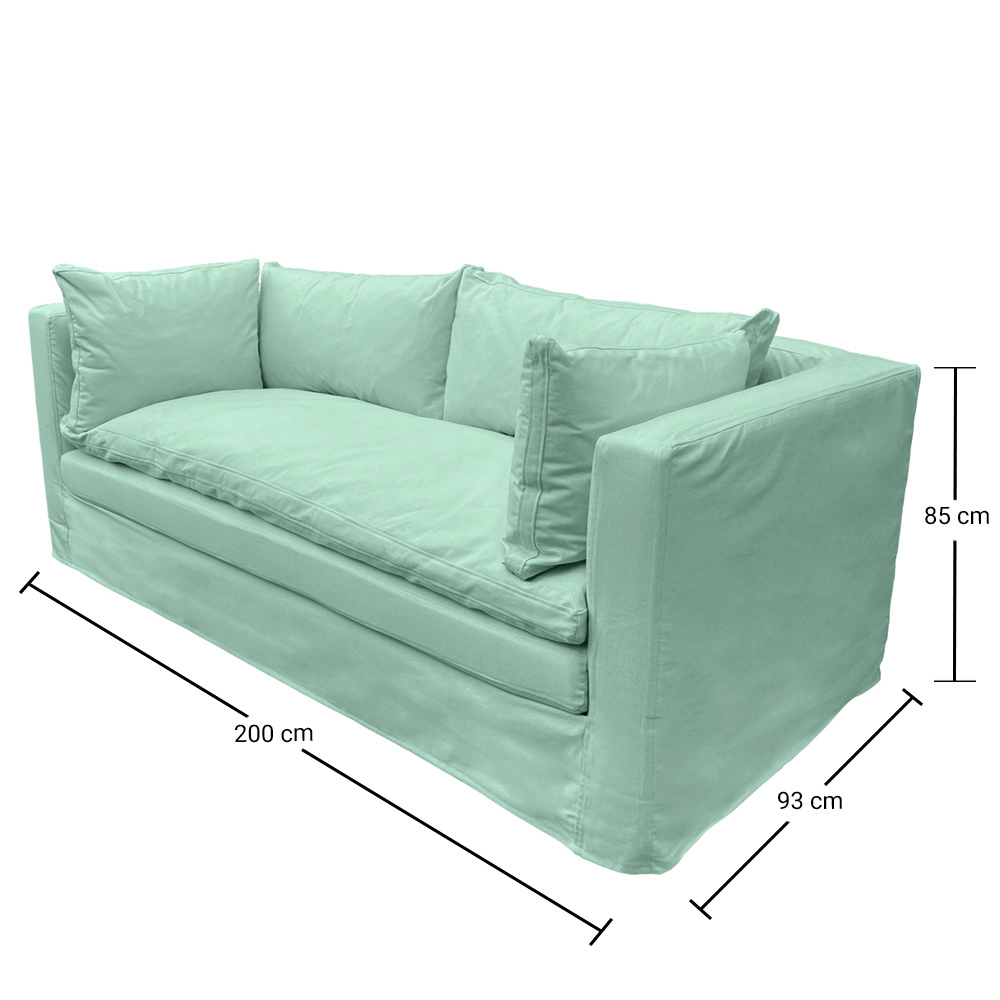 SOFA PUELO 3 CUERPOS LINO AGUA - 5