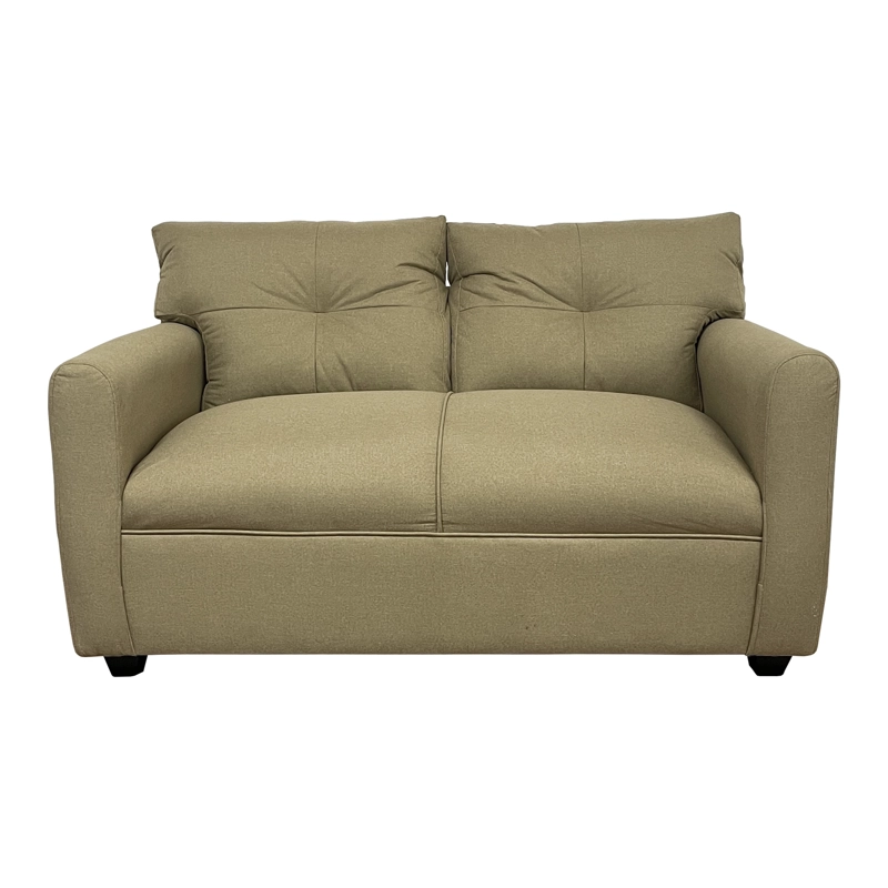 SOFA MATEO 2 CUERPOS CHENILLE BEIGE PATA PLASTICA - 1