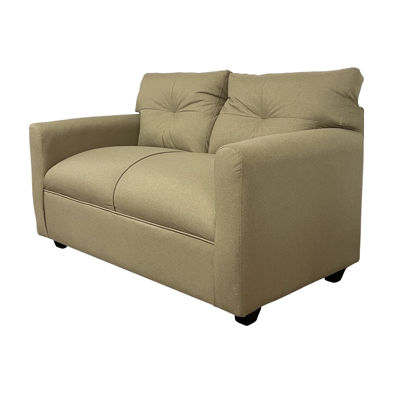 SOFA MATEO 2 CUERPOS CHENILLE BEIGE PATA PLASTICA - 3