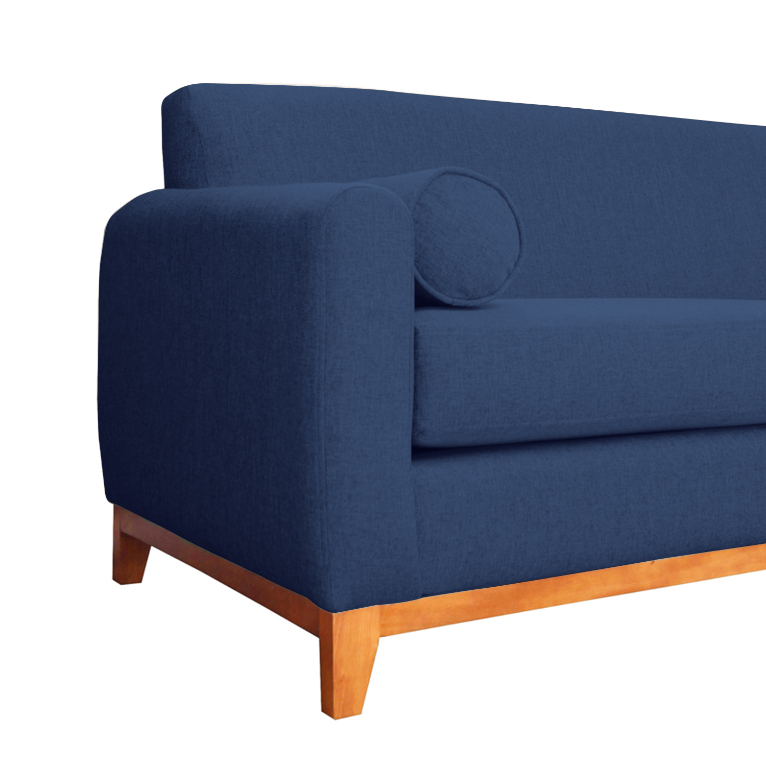 SOFA MELI CHENILLE TIPO LINO AZUL 3 CUERPOS - 3