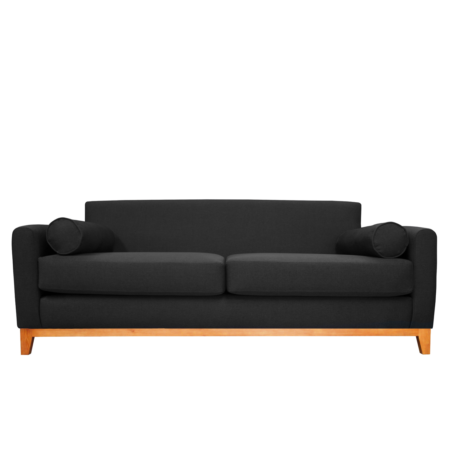 SOFA SOFAS HOME MELI 3 CUERPOS CHENILLE TIPO LINO GRAFITO - 1