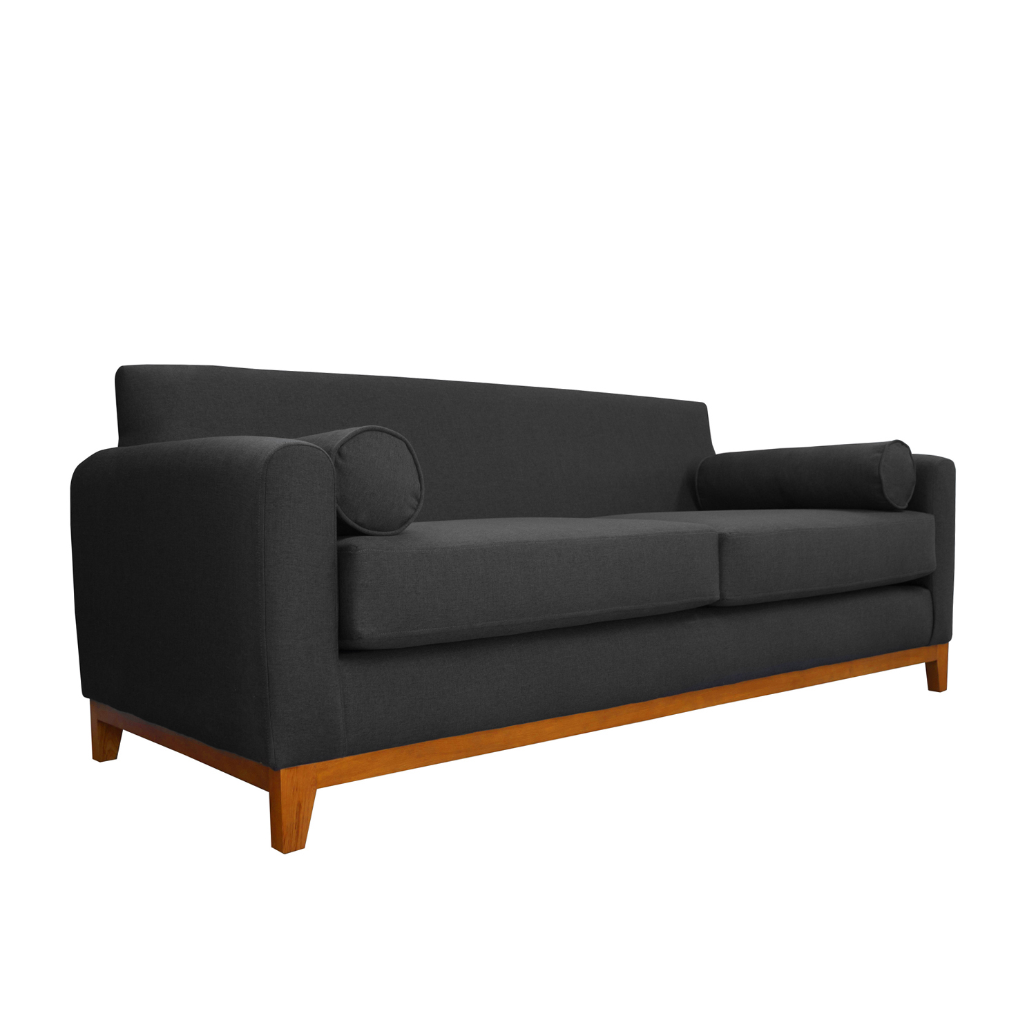 SOFA SOFAS HOME MELI 3 CUERPOS CHENILLE TIPO LINO GRAFITO - 2
