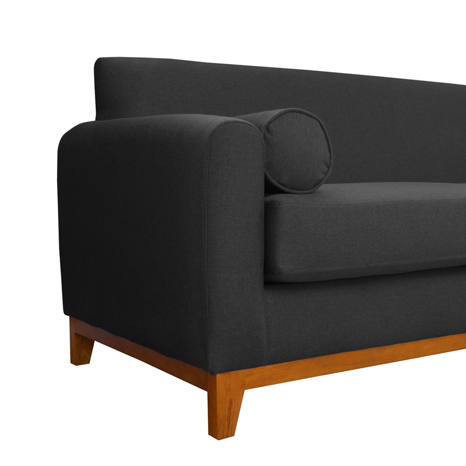 SOFA SOFAS HOME MELI 3 CUERPOS CHENILLE TIPO LINO GRAFITO - 3
