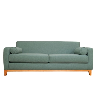 SOFA MELI 3 CUERPOS FELPA VERDE - 1