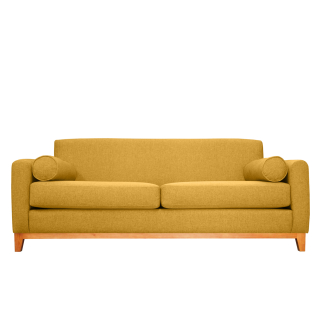 SOFA MELI CHENILLE TIPO LINO AMBARINO 3 CUERPOS | AMARILLO | NO - 1