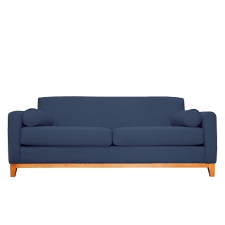 SOFA MELI 3 CUERPOS FELPA AZUL - 1
