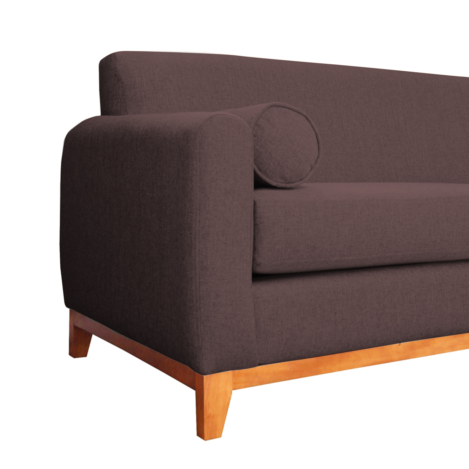SOFA MELI FELPA CAFE 2 CUERPOS - 3