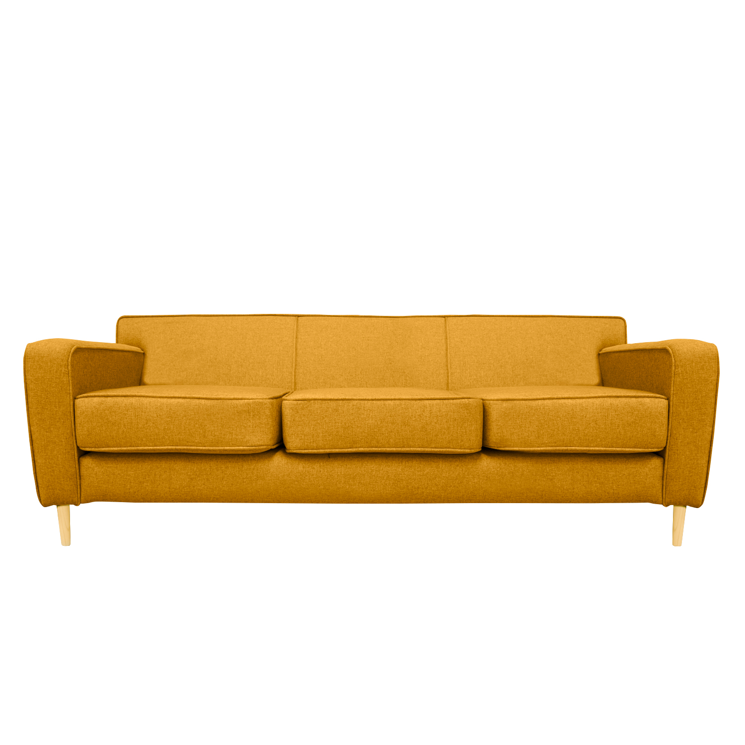 SOFA LILEN FELPA AMBARINO 3 CUERPOS - 1