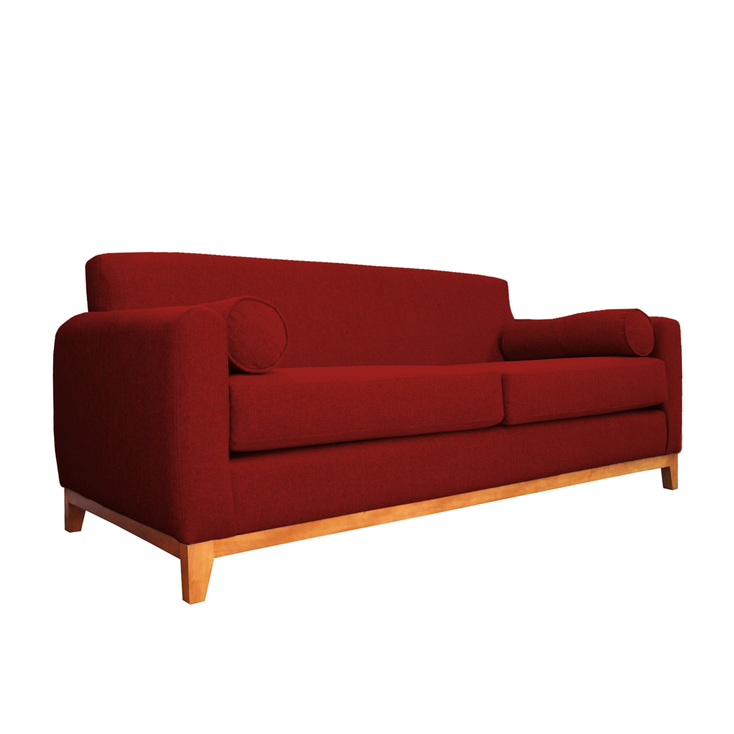 SOFA MELI FELPA ROJO 2 CUERPOS - 2