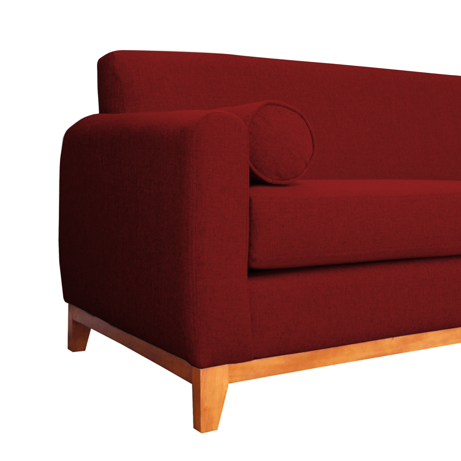 SOFA MELI FELPA ROJO 2 CUERPOS - 3