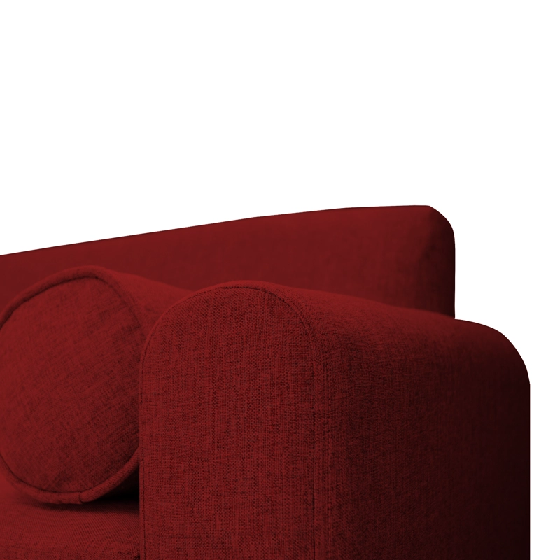 SOFA MELI 2 CUERPOS FELPA ROJO - 4
