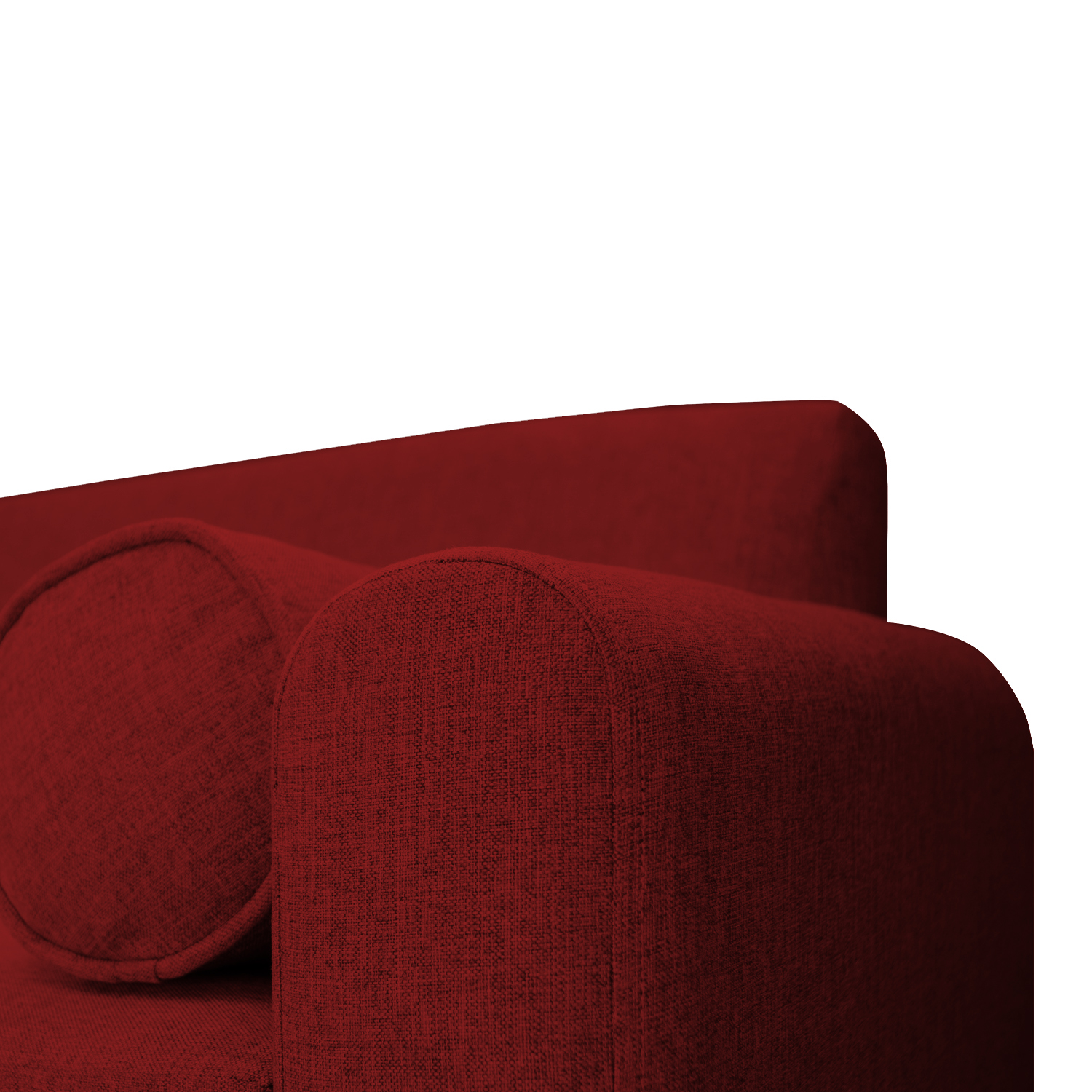 SOFA MELI FELPA ROJO 2 CUERPOS - 4