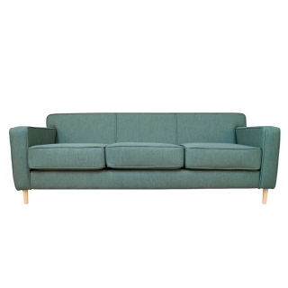 SOFA LILEN 3 CUERPOS FELPA VERDE - 1