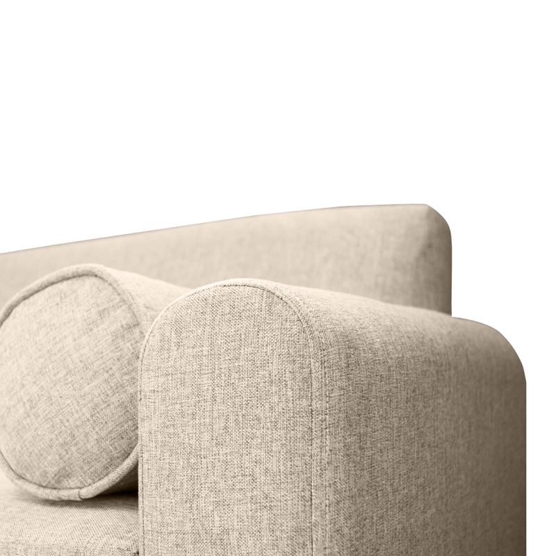 SOFA MELI 3 CUERPOS CHENILLE TIPO LINO BEIGE - 4