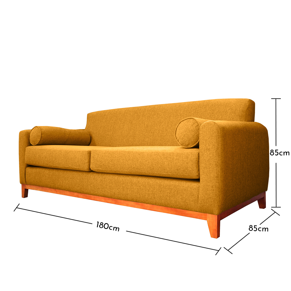 SOFA MELI FELPA AMBARINO 2 CUERPOS - 5