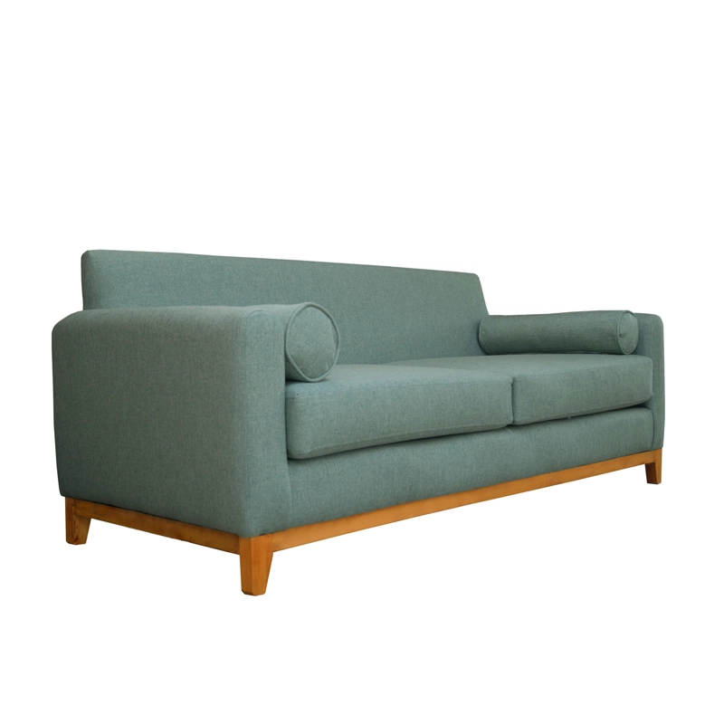 SOFA MELI 2 CUERPOS FELPA VERDE - 2