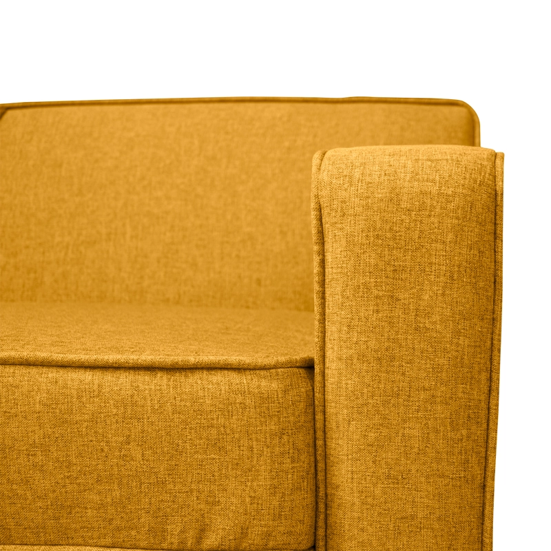 SOFA LILEN 3 CUERPOS CHENILLE TIPO LINO AMBARINO - 3
