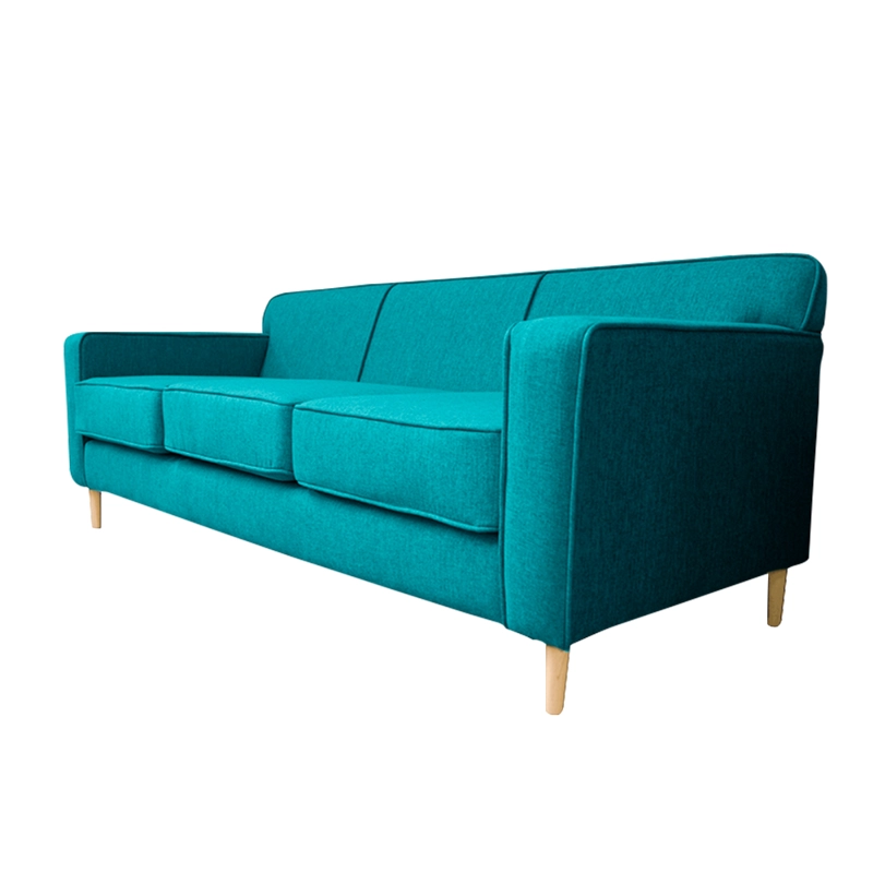 SOFA LILEN 3 CUERPOS FELPA TURQUESA - 2