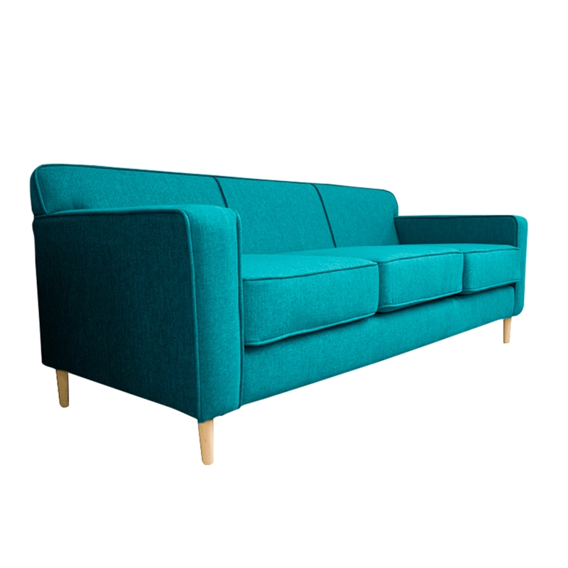 SOFA LILEN 3 CUERPOS FELPA TURQUESA - 3