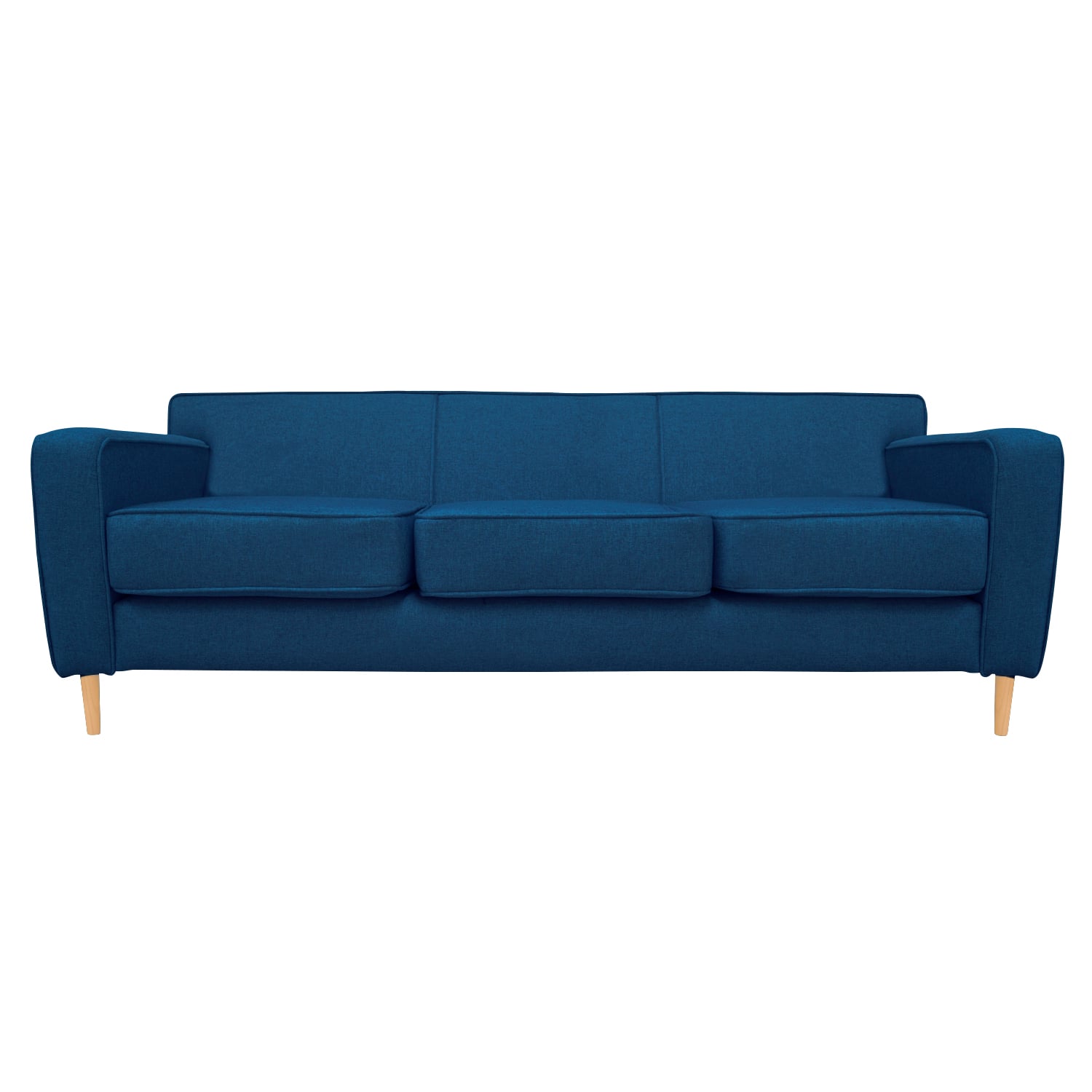SOFA LILEN FELPA AZUL 2 CUERPOS - 1