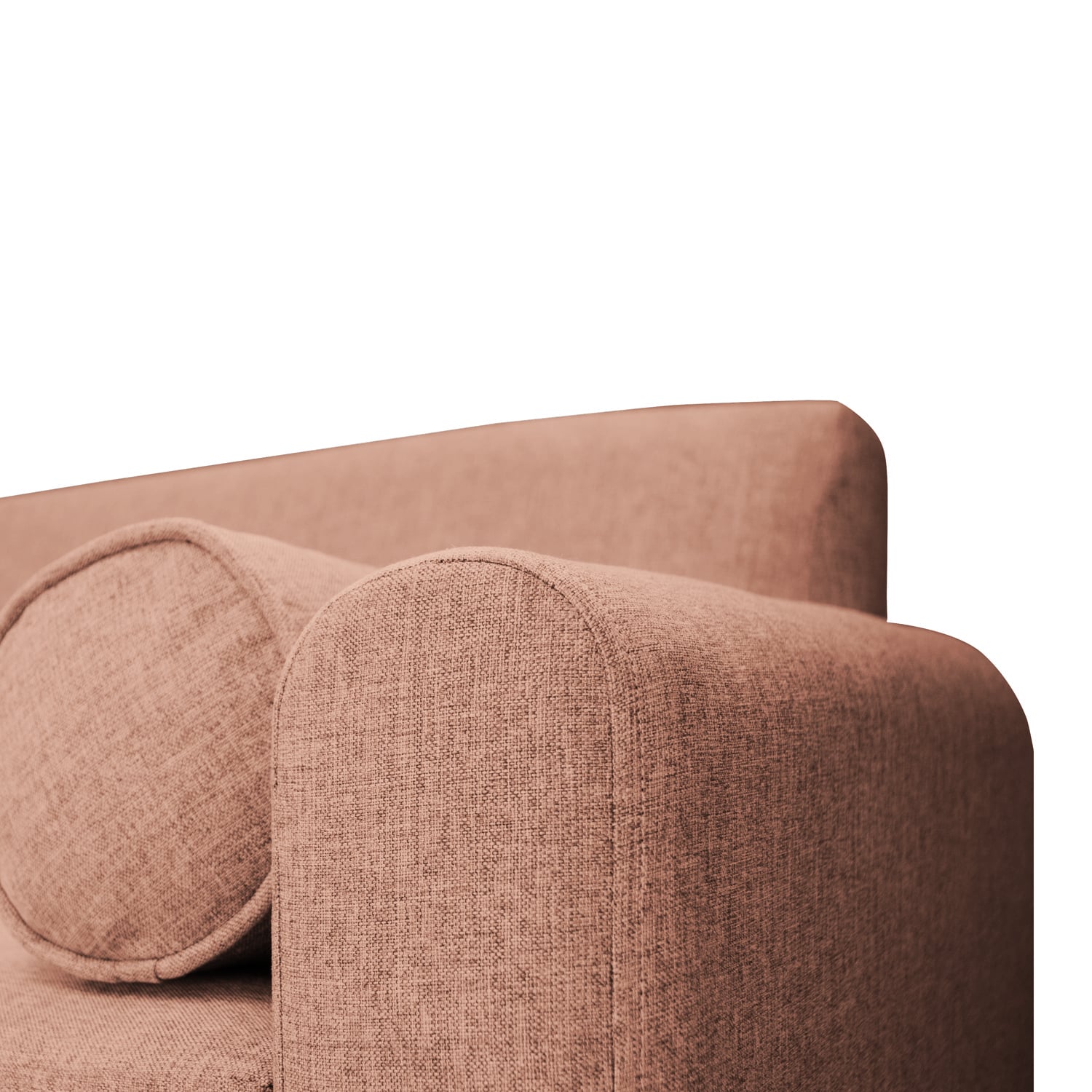 SOFA SOFAS HOME MELI 2 CUERPOS FELPA PALO ROSA - 4