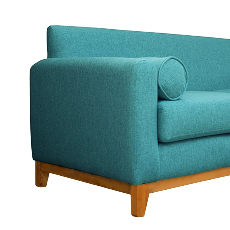 SOFA MELI 2 CUERPOS FELPA TURQUESA - 3