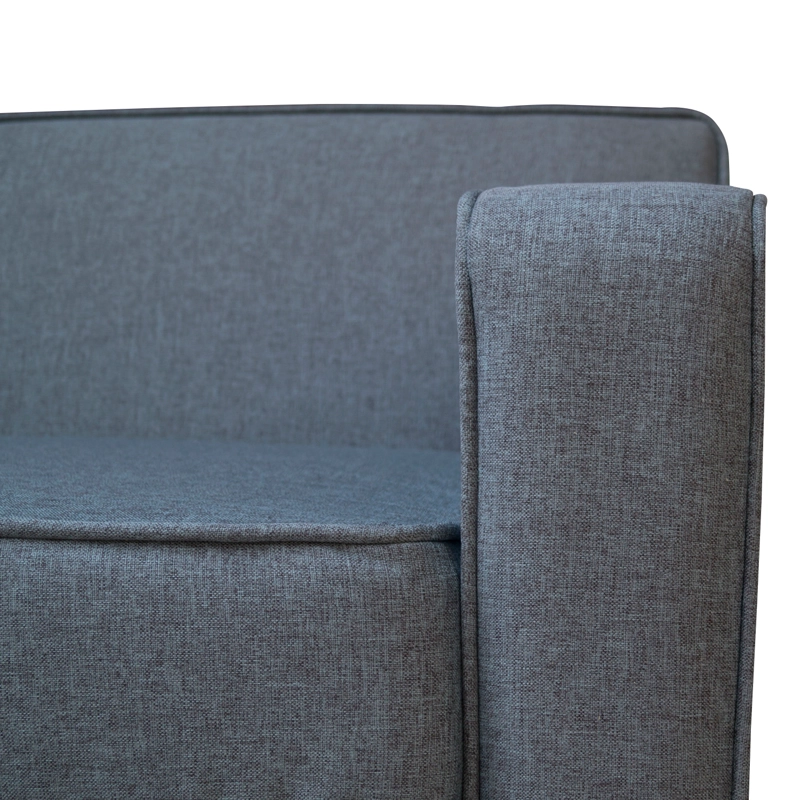 SOFA LILEN 3 CUERPOS FELPA GRIS - 3