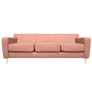 SOFA LILEN CHENILLE TIPO LINO PALO ROSA 3 CUERPOS | Palo rosa | No - 1