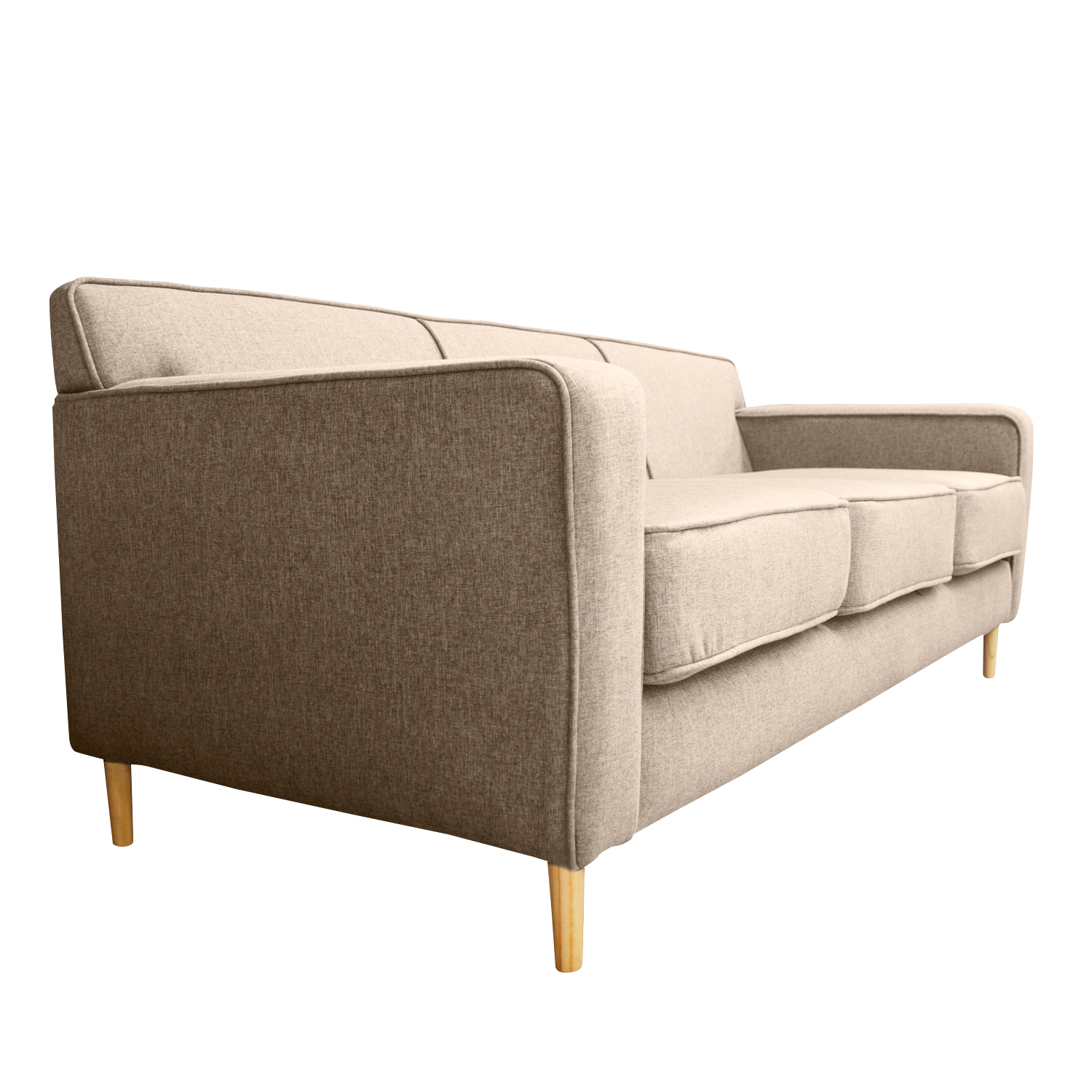 SOFA LILEN FELPA BEIGE 2 CUERPOS - 2