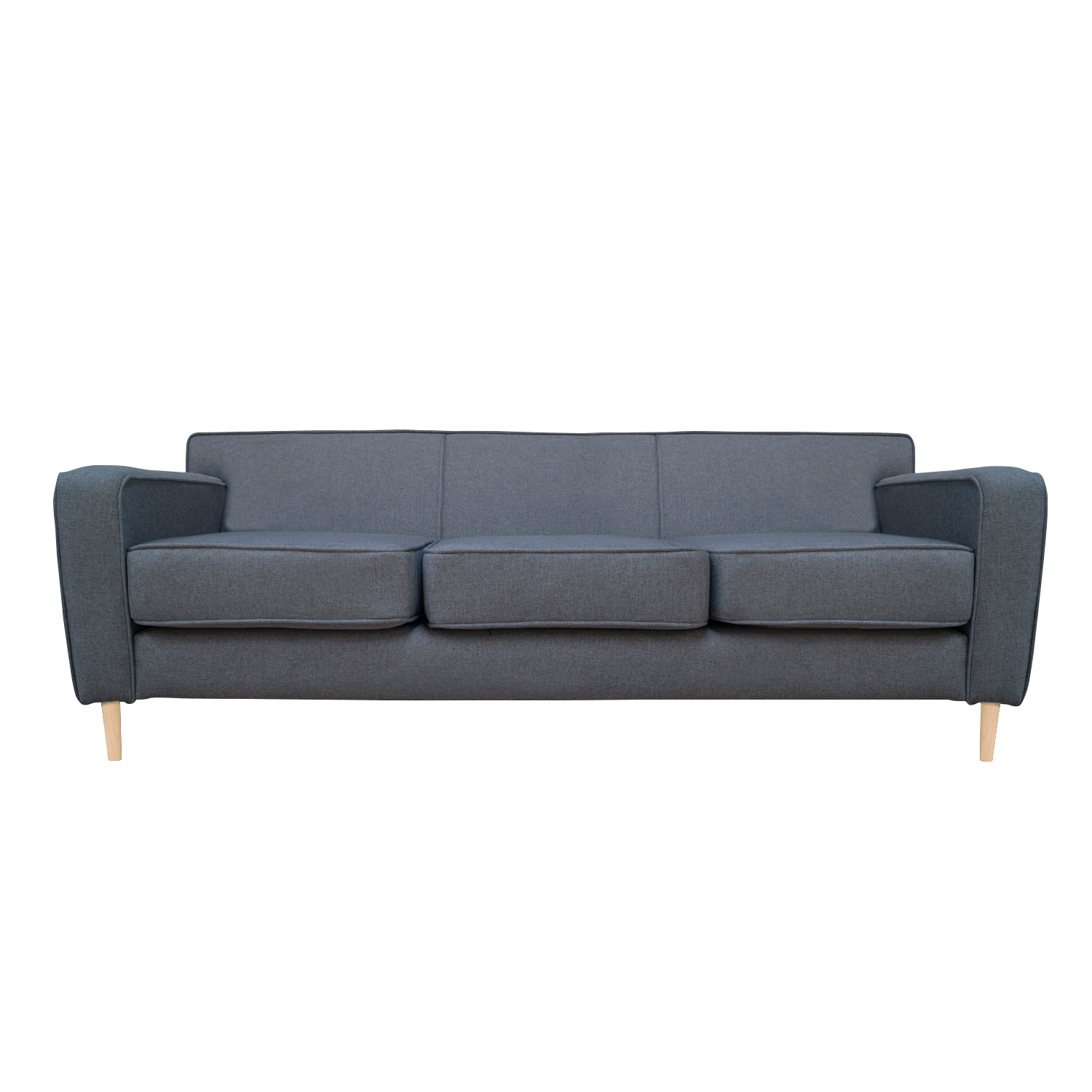 SOFA SOFAS HOME LILEN 2 CUERPOS CHENILLE TIPO LINO GRIS - 1