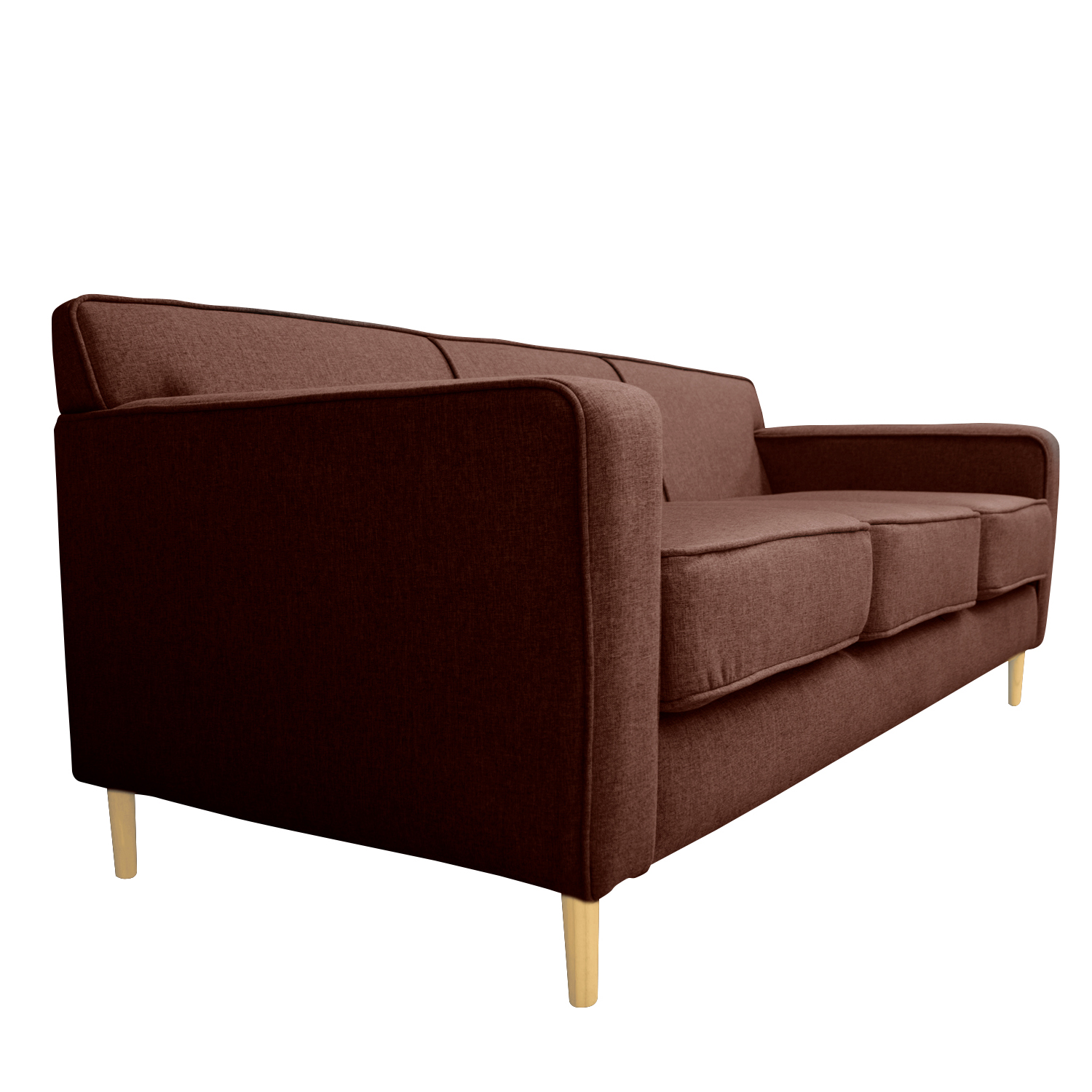 SOFA LILEN FELPA CAFE 3 CUERPOS - 2