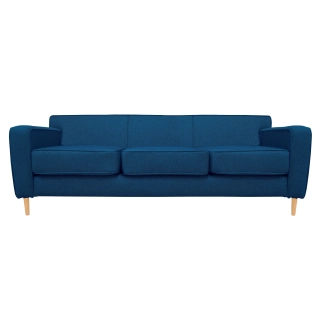 SOFA LILEN 3 CUERPOS FELPA AZUL - 1