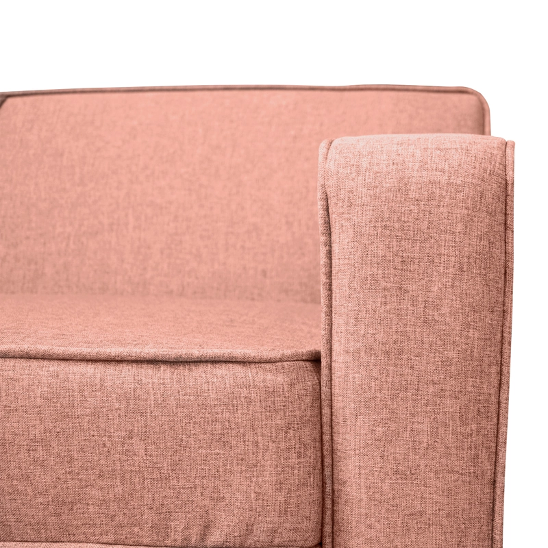 SOFA LILEN 2 CUERPOS FELPA PALO ROSA - 3