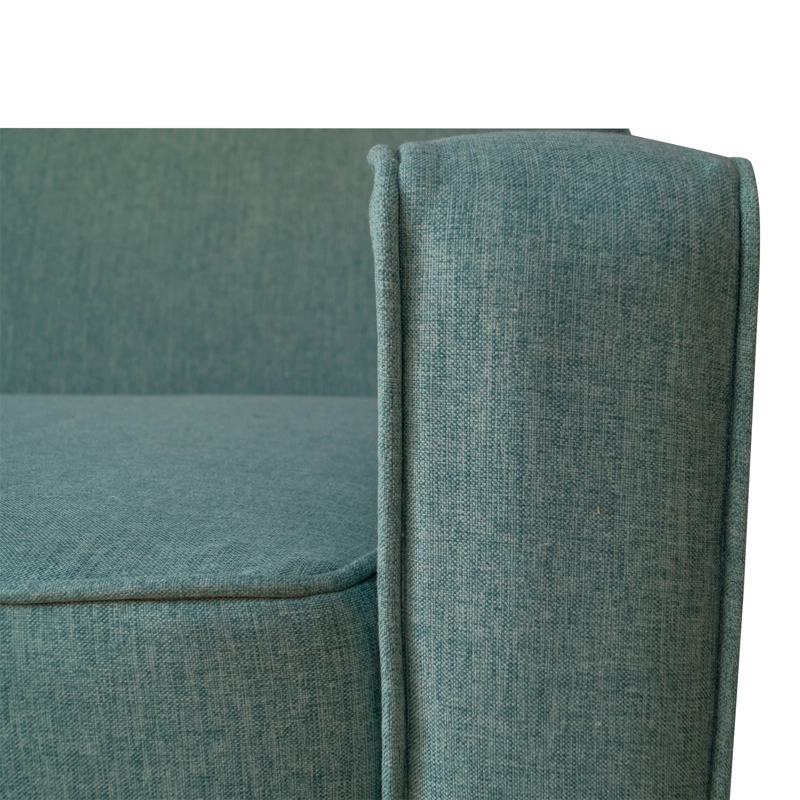 SOFA LILEN 2 CUERPOS CHENILLE TIPO LINO VERDE - 3