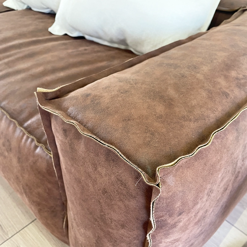 SOFA ENCO 3 CUERPOS CAMEL CUERO - 5